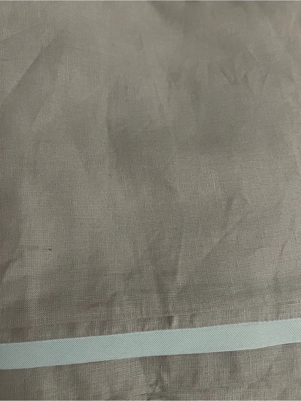 Quince European Linen Blackout Panel in Cloud 48x120